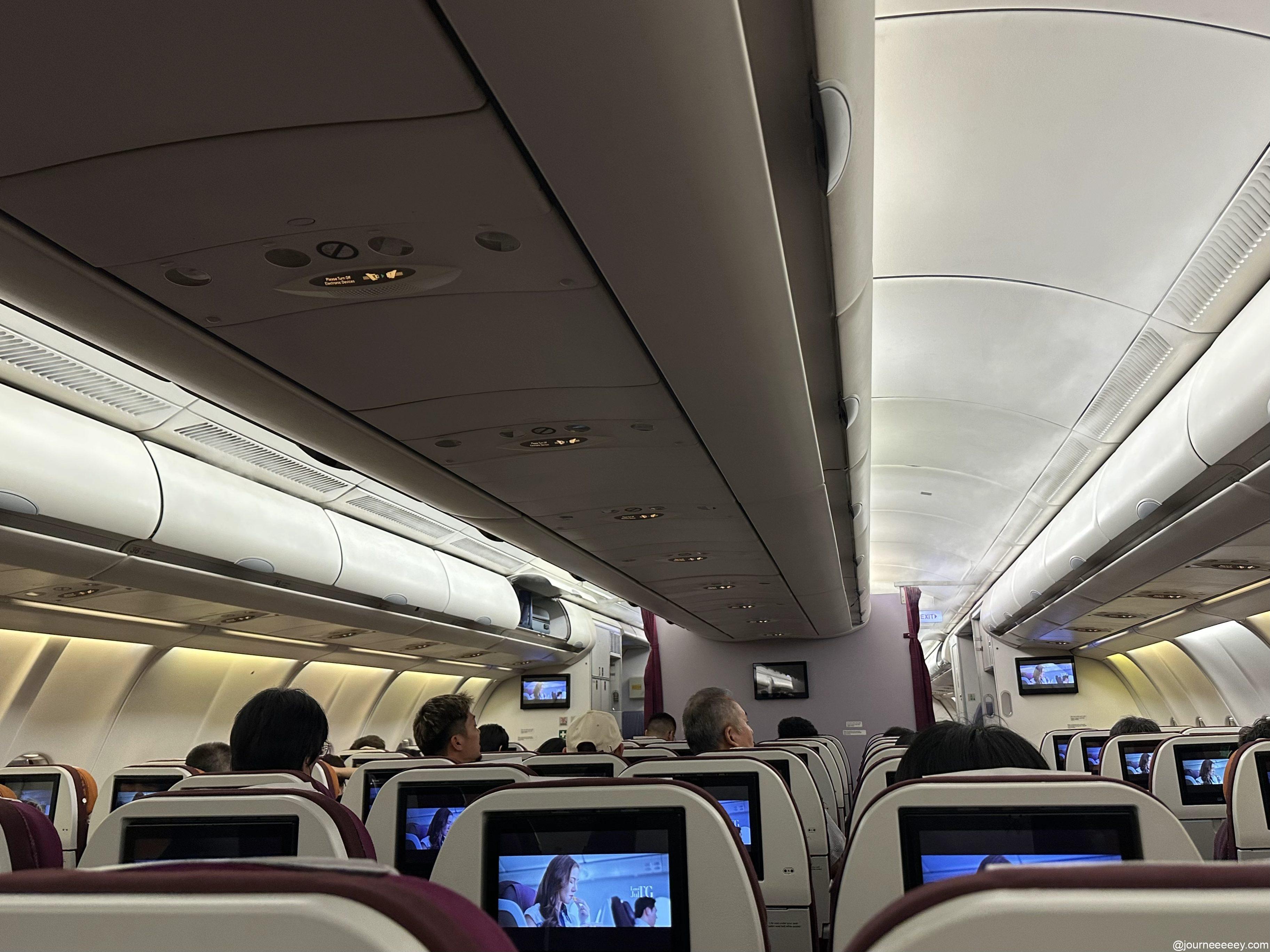 飛行機内の様子